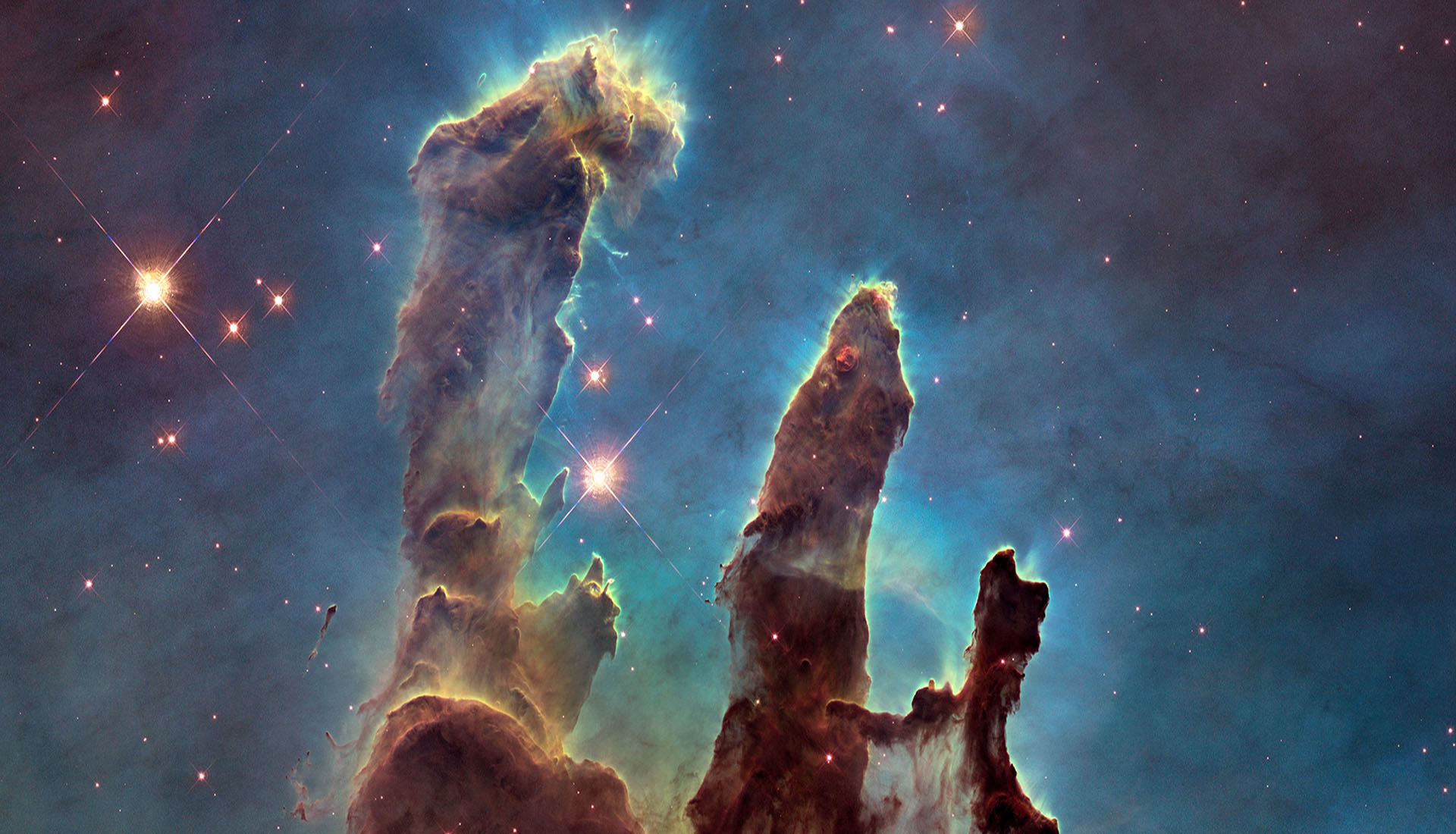 Les Piliers De La Cr Ation Dans L Il D Hubble Photos Futura